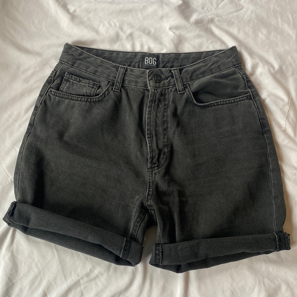 BDG Black Denim Shorts